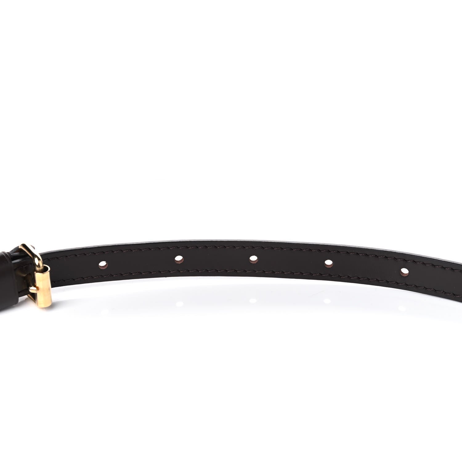 Louis Vuitton Calfskin 16mm Adjustable Shoulder Strap Brown 4 of 4