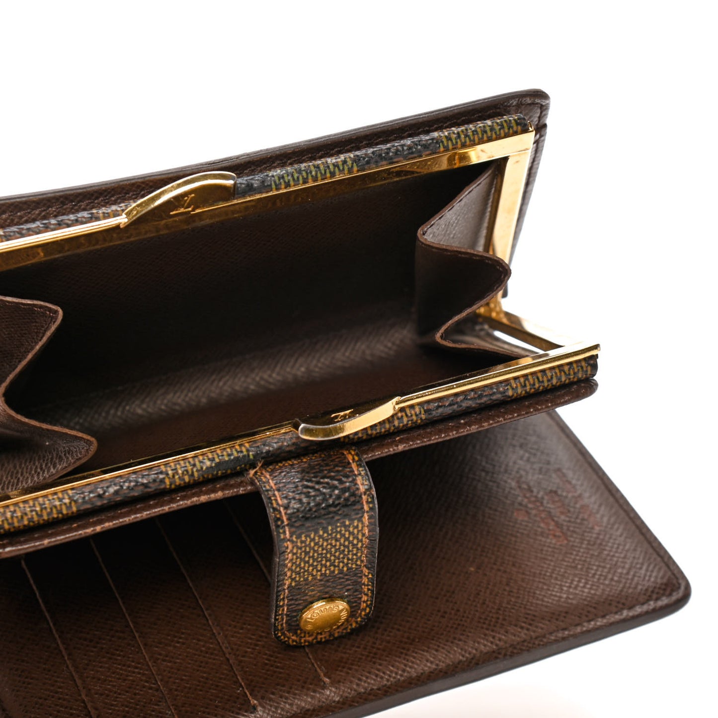 Damier Ebene French Purse Wallet