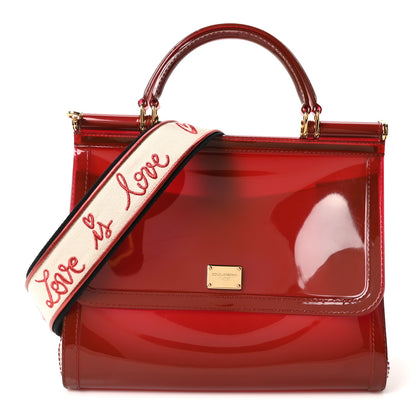 Dolce & Gabbana PVC Miss Sicily Satchel Red 1 of 9