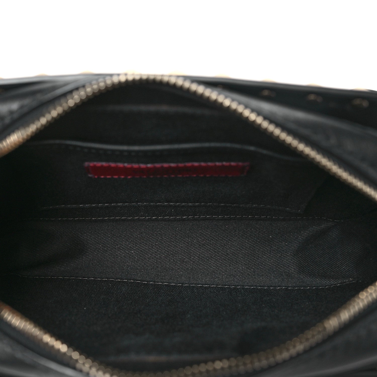 Valentino Garavani Grained Calfskin Rockstud Flip Lock Camera Crossbody Bag Black 5 of 10
