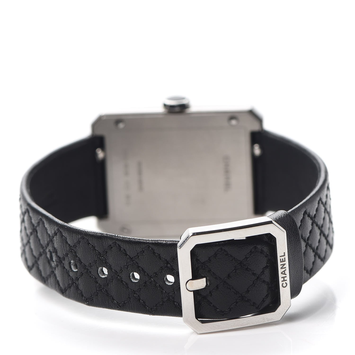 Chanel Stainless Steel Calfskin 26mm Boy-Friend Quilt Quartz Watch Black 3 of 5