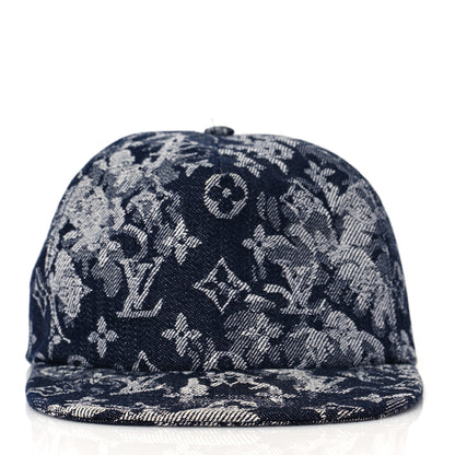Louis Vuitton Monogram Tapestry Cap 60 Blue 3 of 8