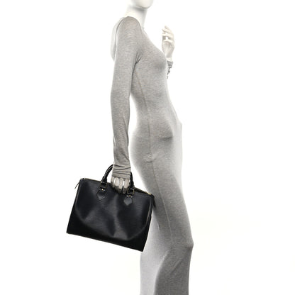 Louis Vuitton Epi Speedy 30 Black 2 of 11