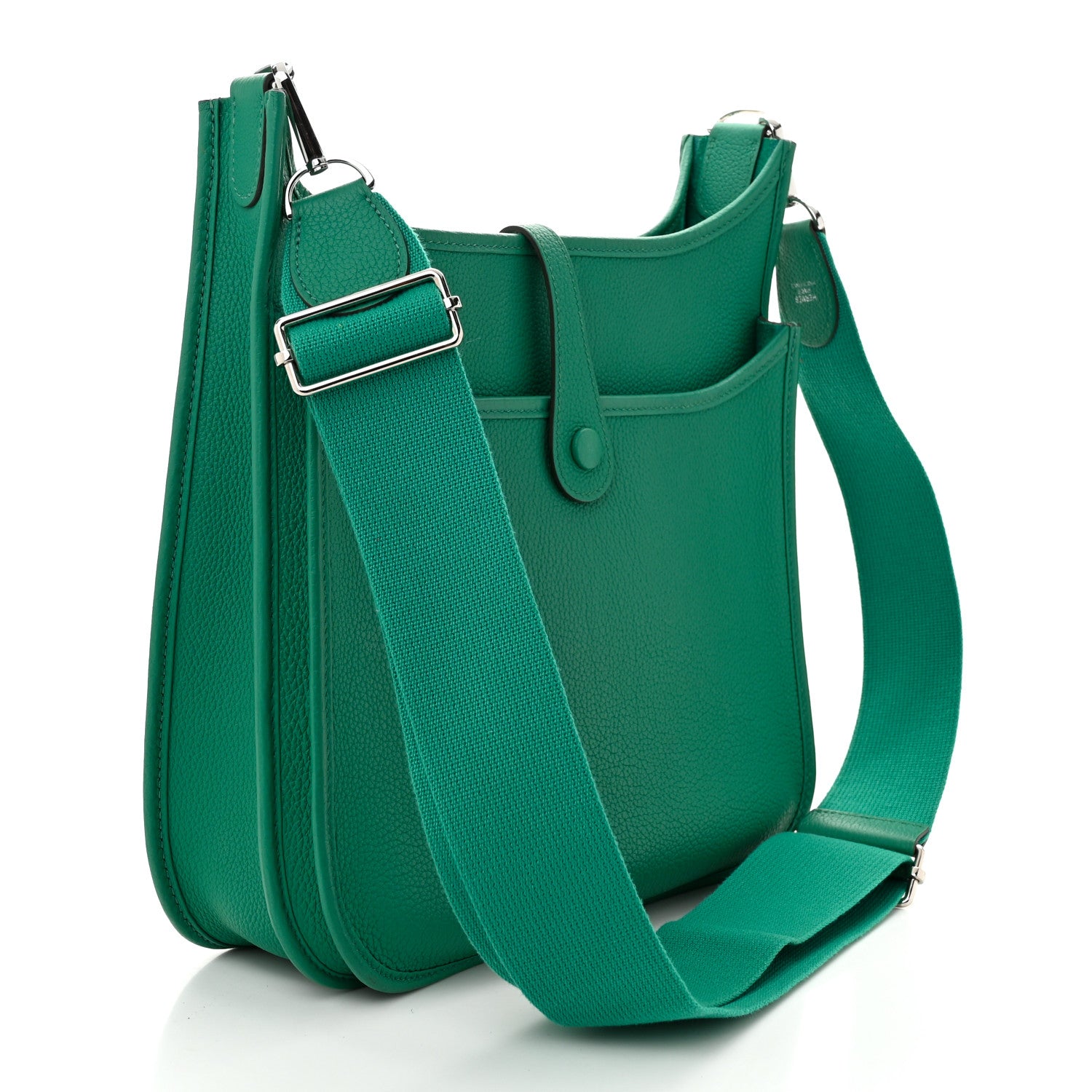 Hermes Taurillon Clemence Evelyne III PM Vert Jade 3 of 10