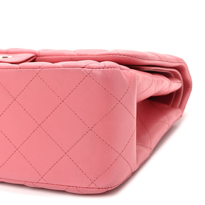 Chanel Lambskin Quilted Jumbo Double Flap Pink 10 of 14
