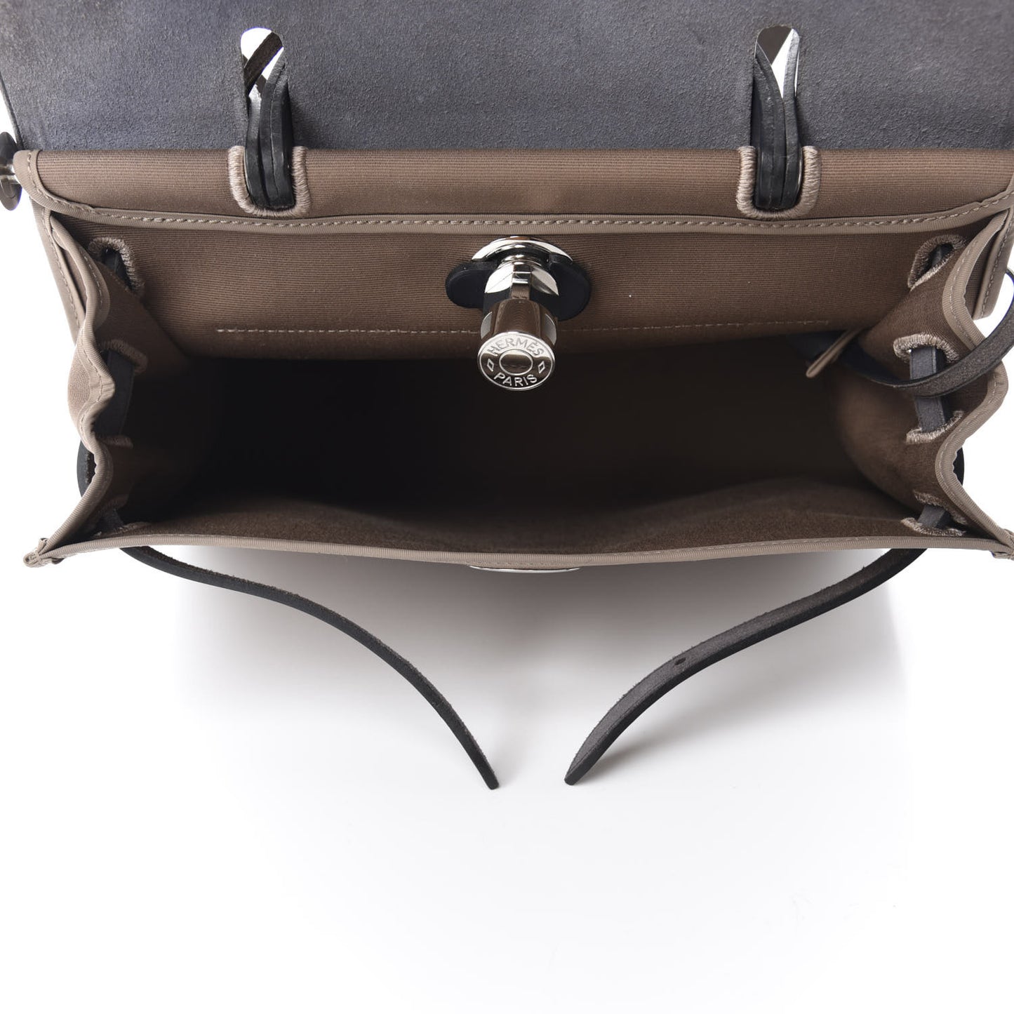 Vache Hunter Toile Herbag Zip 31 PM Etoupe Bleu Saphir