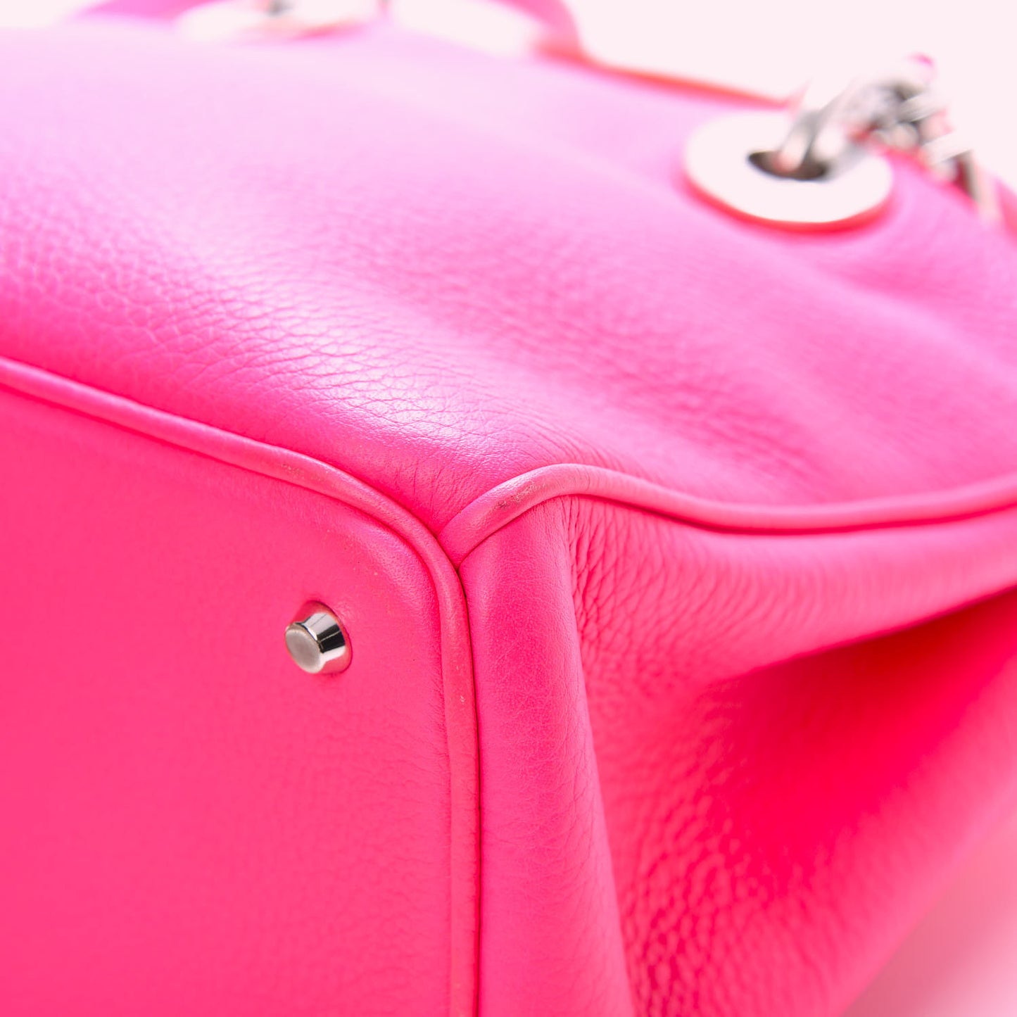 Calfskin Mini Diorissimo Tote Pink