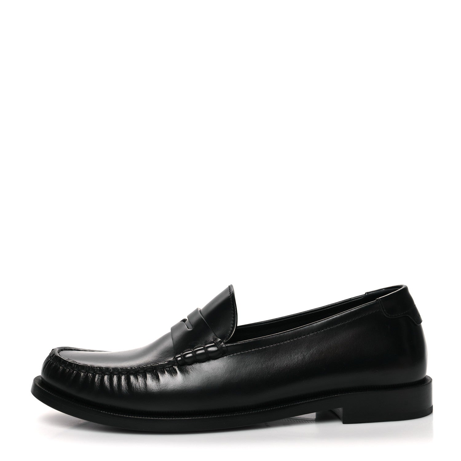 Saint Laurent Smooth Calfskin Penny Loafers 40.5 Black 1 of 9