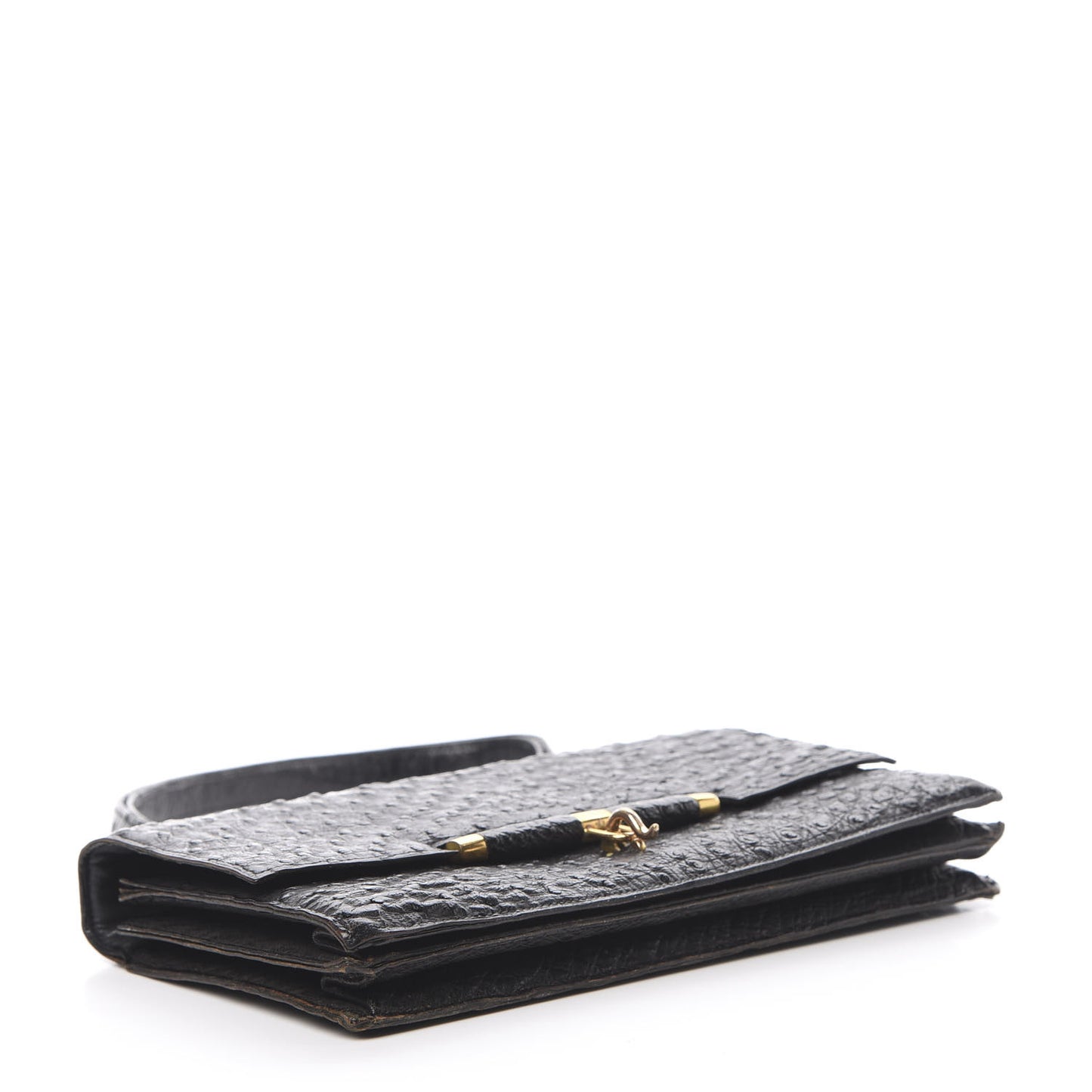 Ostrich Palonnier Bag Black