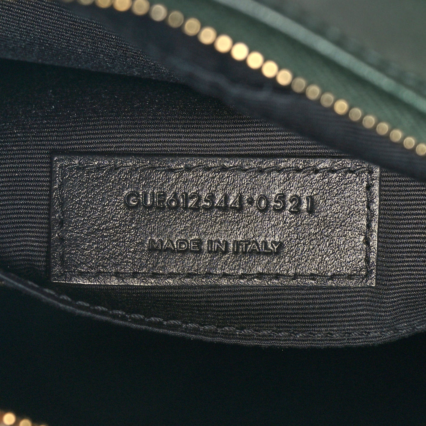 Calfskin Matelasse Monogram Lou Camera Bag Vert Fonce