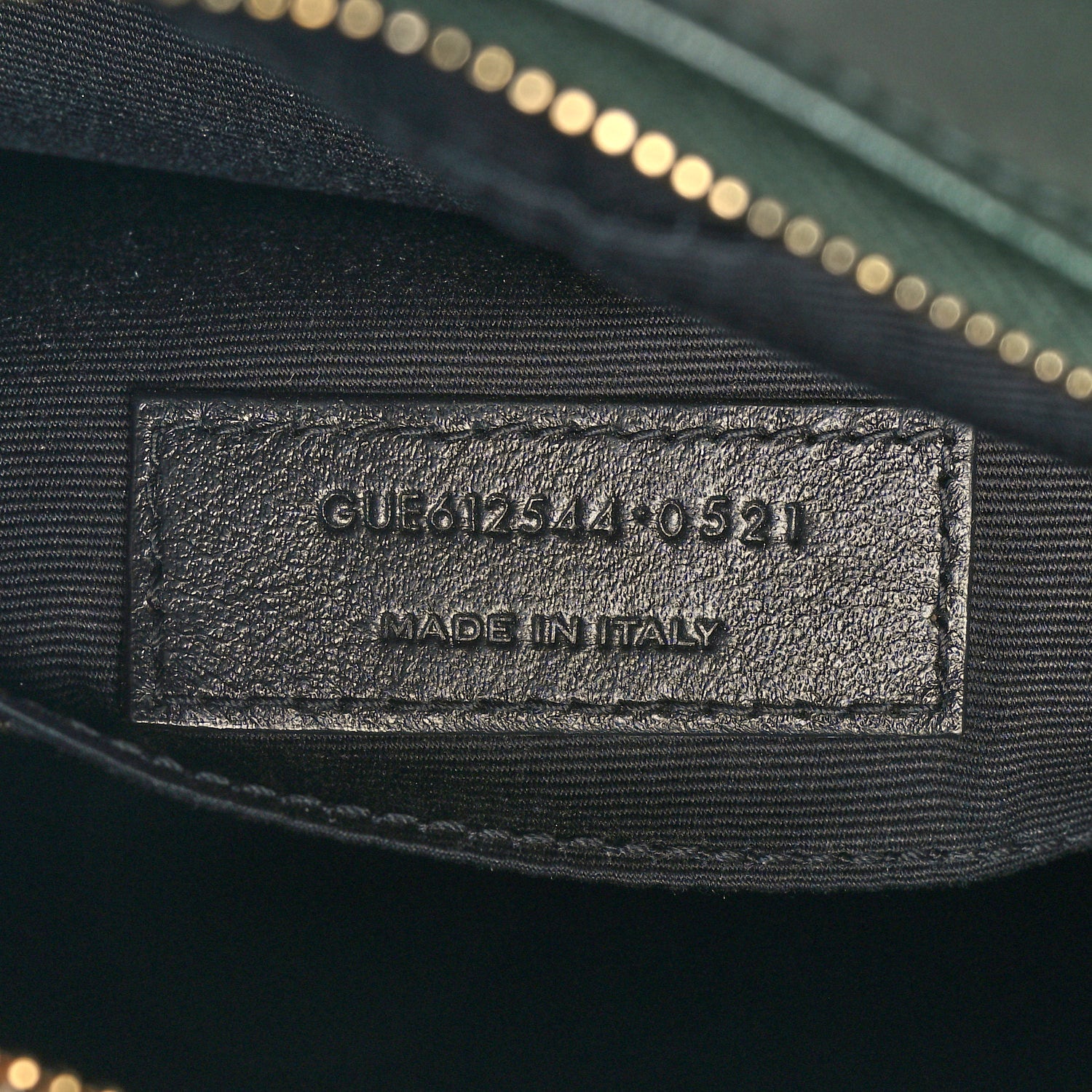 Saint Laurent Calfskin Matelasse Monogram Lou Camera Bag Vert Fonce 6 of 10