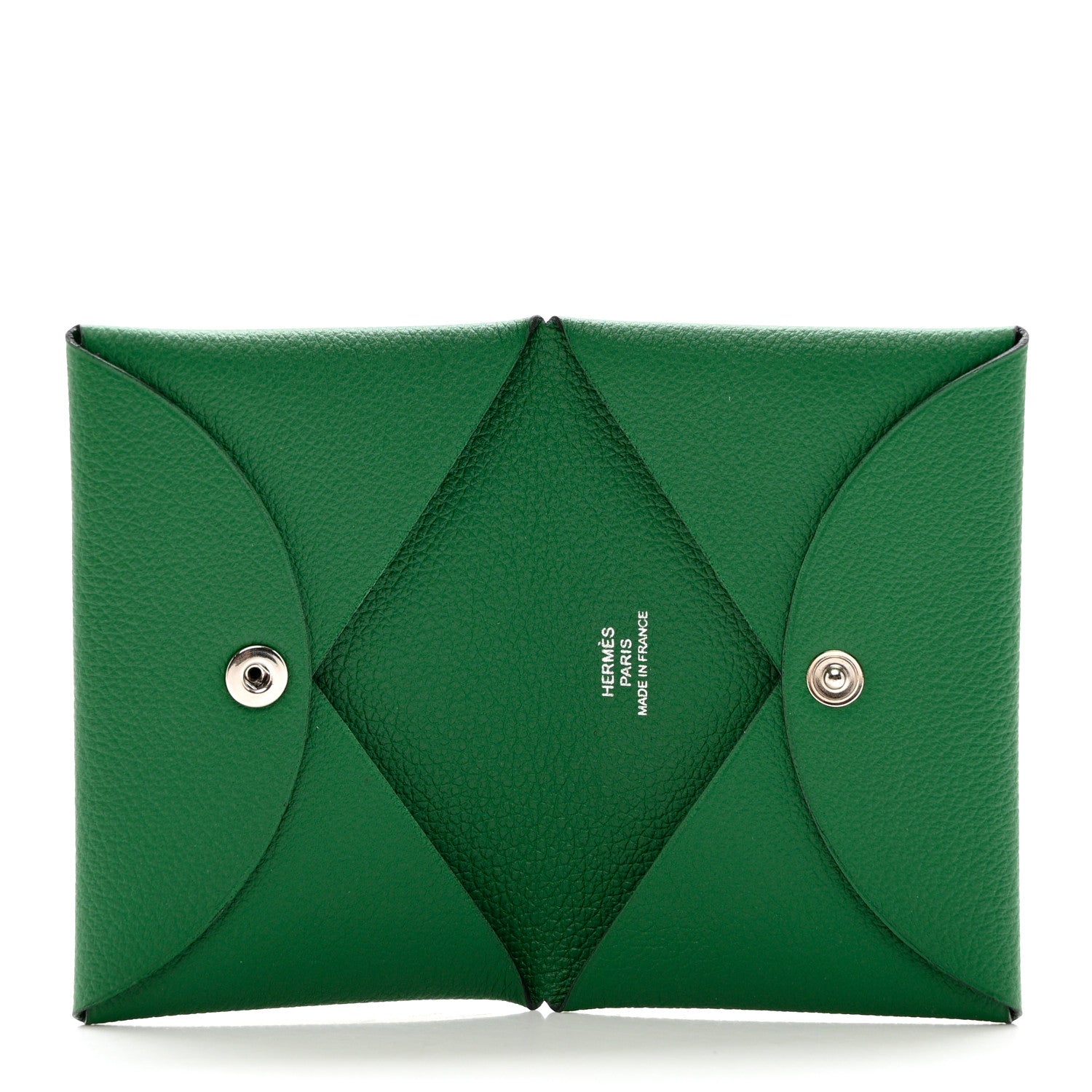 Hermes Evercolor Calvi Card Case Vert Vertigo 5 of 6