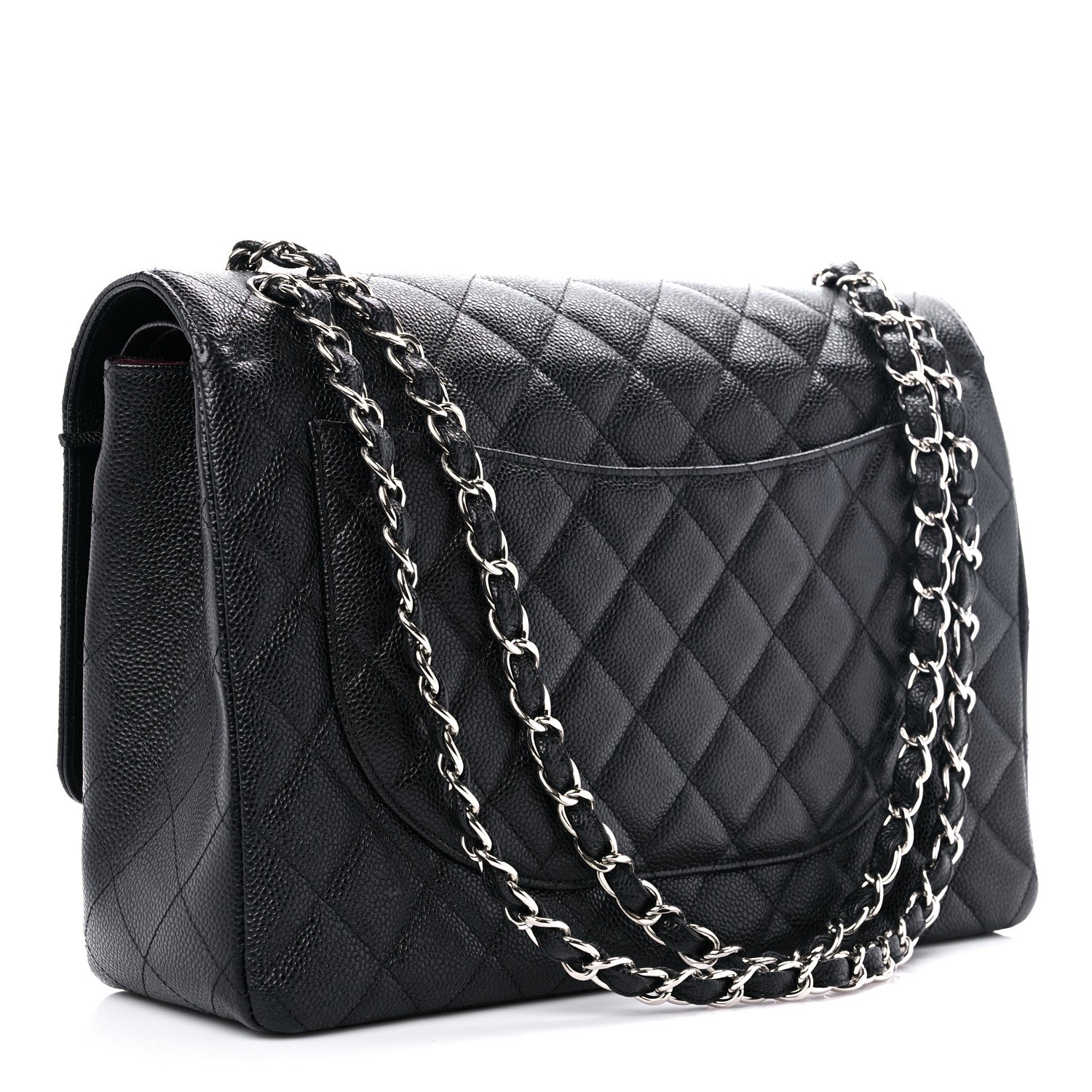 Chanel Caviar Quilted Maxi Double Flap Black 3 of 13