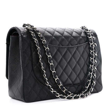 Chanel Caviar Quilted Maxi Double Flap Black 3 of 13