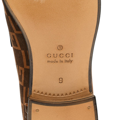 Gucci Vernice Naplack Suede Mens Square G Loafers 9 Black Sigaro 6 of 13