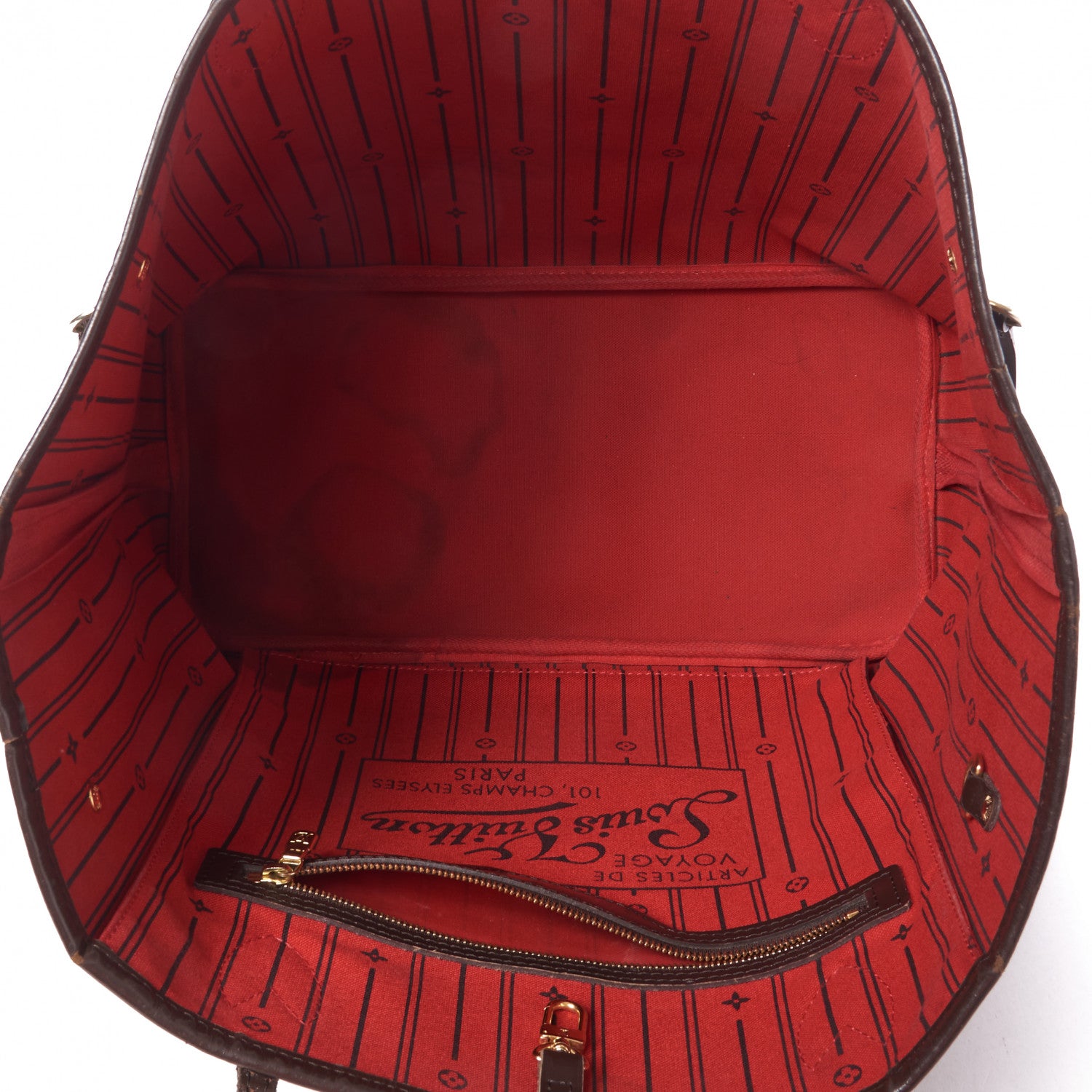 Louis Vuitton Damier Ebene Neverfull MM 4 of 11
