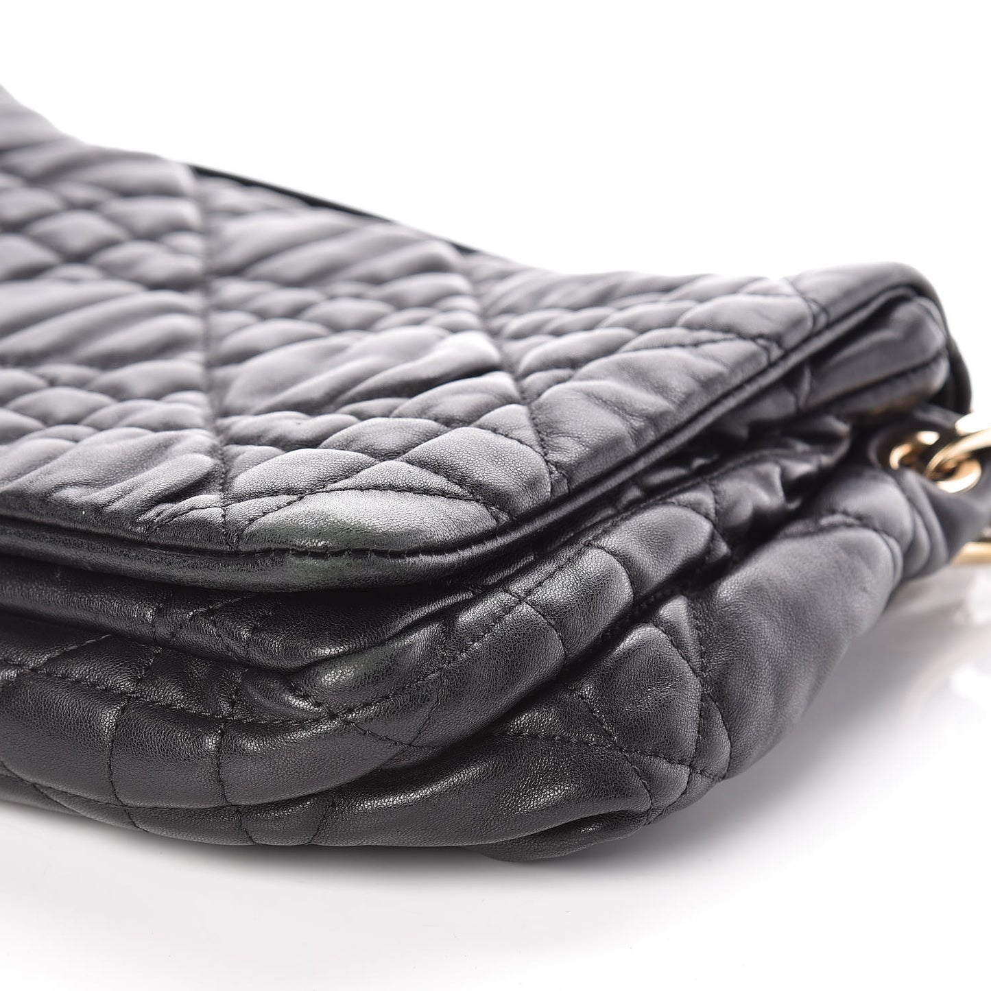 Lambskin Cannage Medium Delidior Flap Bag Black