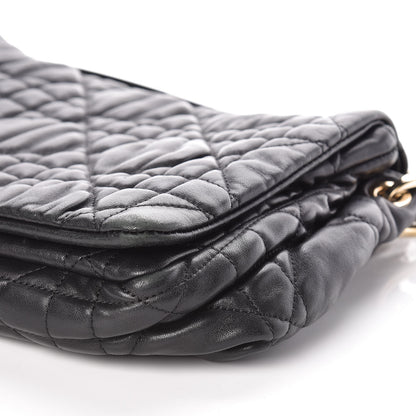 Christian Dior Lambskin Cannage Medium Delidior Flap Bag Black 12 of 12