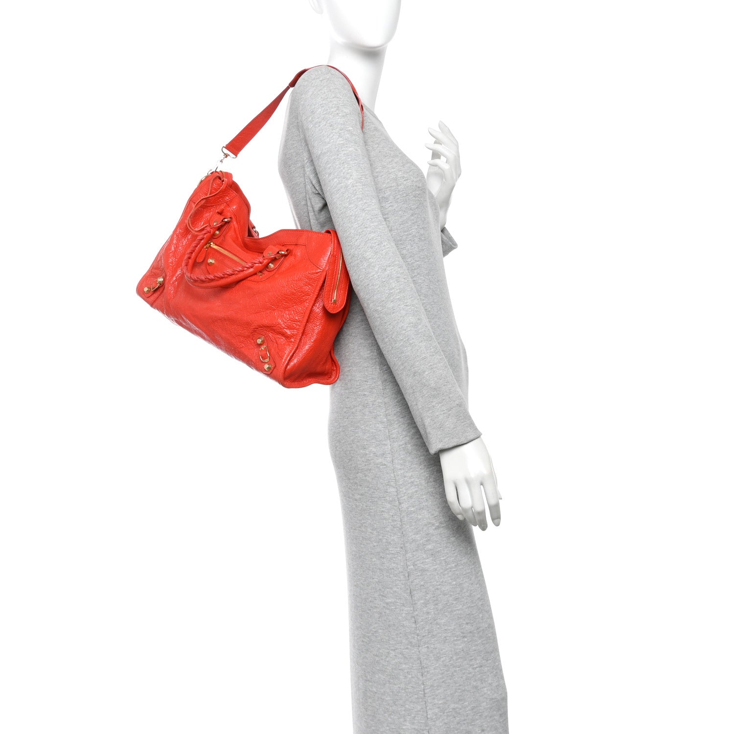 Balenciaga Agneau Giant 12 Gold Hardware City Rouge Coquelicot 2 of 11