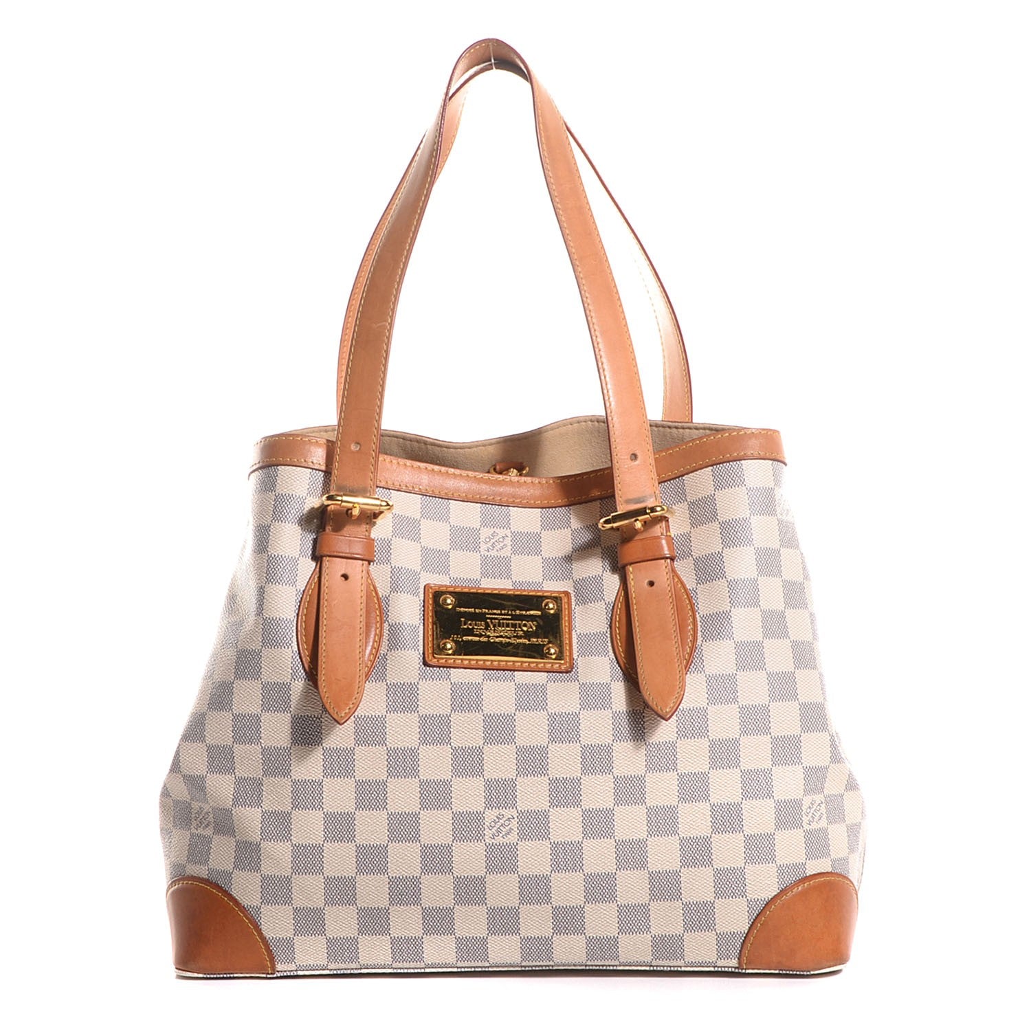Louis Vuitton Damier Azur Hampstead MM 1 of 7
