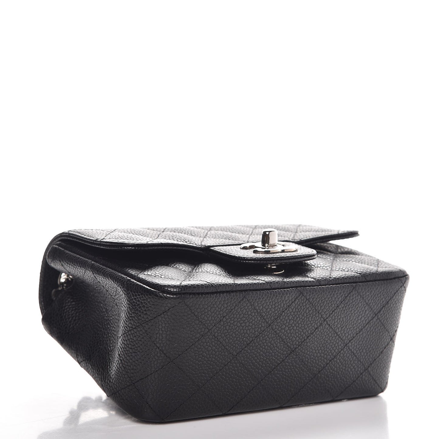 Caviar Quilted Mini Square Flap Black
