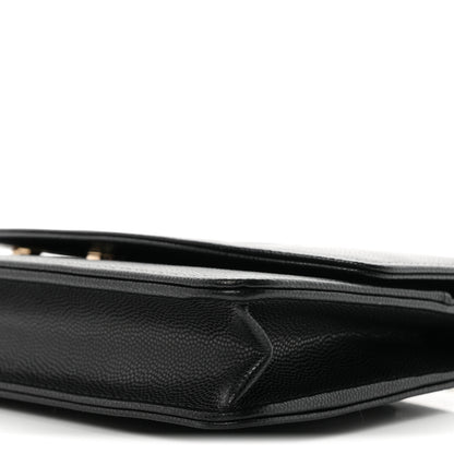 Chanel Caviar Timeless CC Wallet On Chain WOC Black 11 of 12