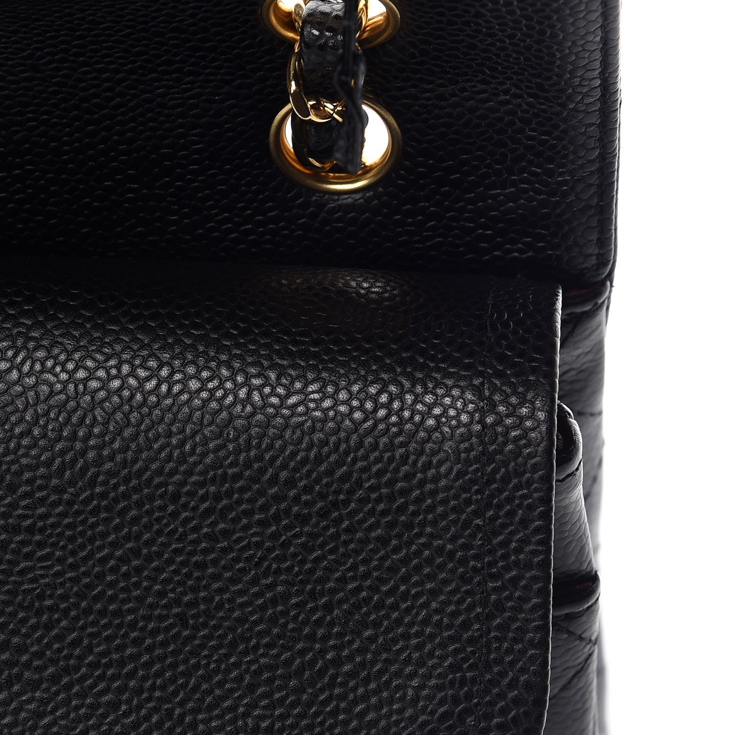 Chanel Caviar Quilted Medium Double Flap Black 9 of 12