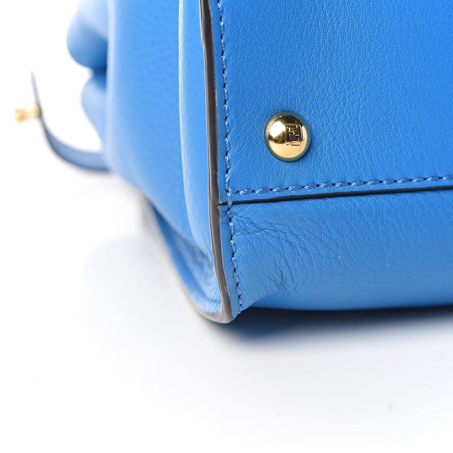 Vitello Seta Medium Peekaboo Iconic Satchel Blue Royal