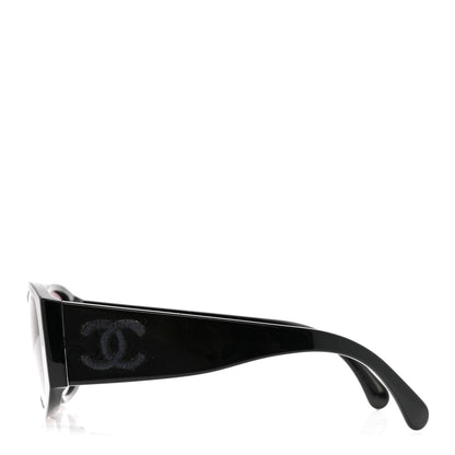 Chanel Acetate CC Logo Sunglasses 5450 Black 3 of 8