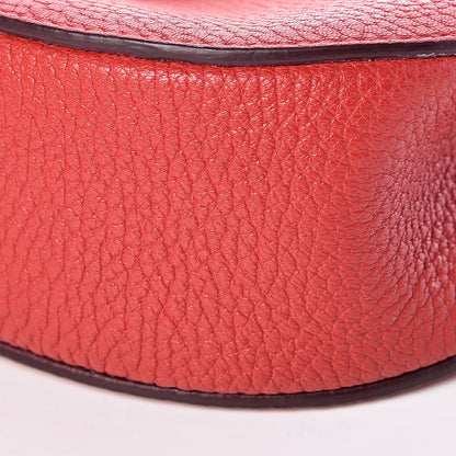 Chloe Grained Lambskin Mini Drew Shoulder Bag Plaid Red 9 of 9