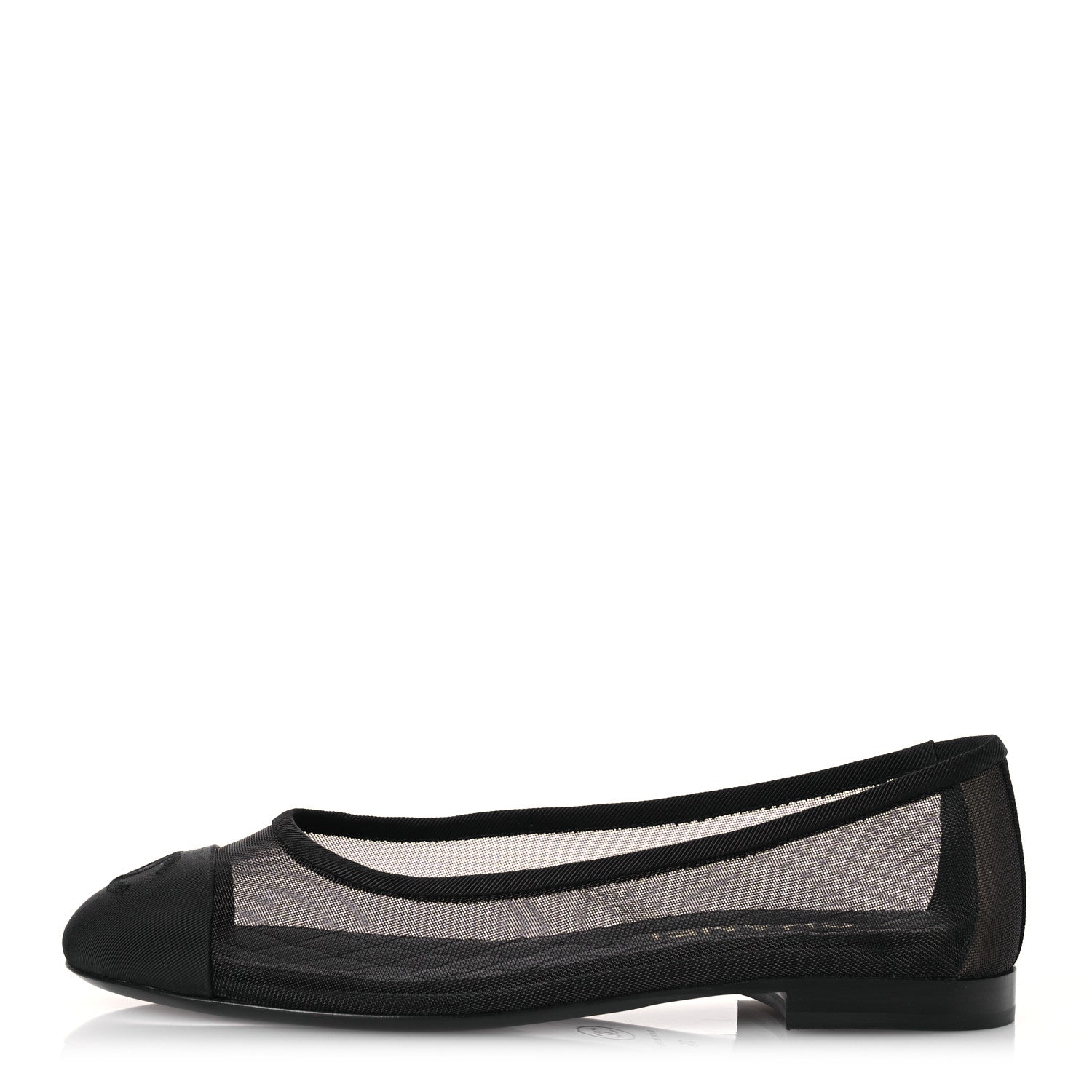 Chanel Mesh CC Ballerina Flats 36 Black 1 of 11