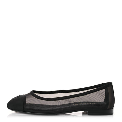 Chanel Mesh CC Ballerina Flats 36 Black 1 of 11