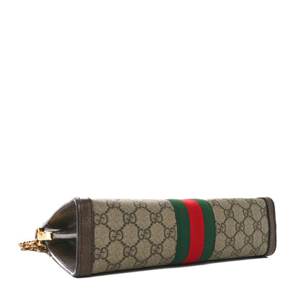 Gucci GG Supreme Monogram Web Small Ophidia Chain Shoulder Bag Brown 4 of 10
