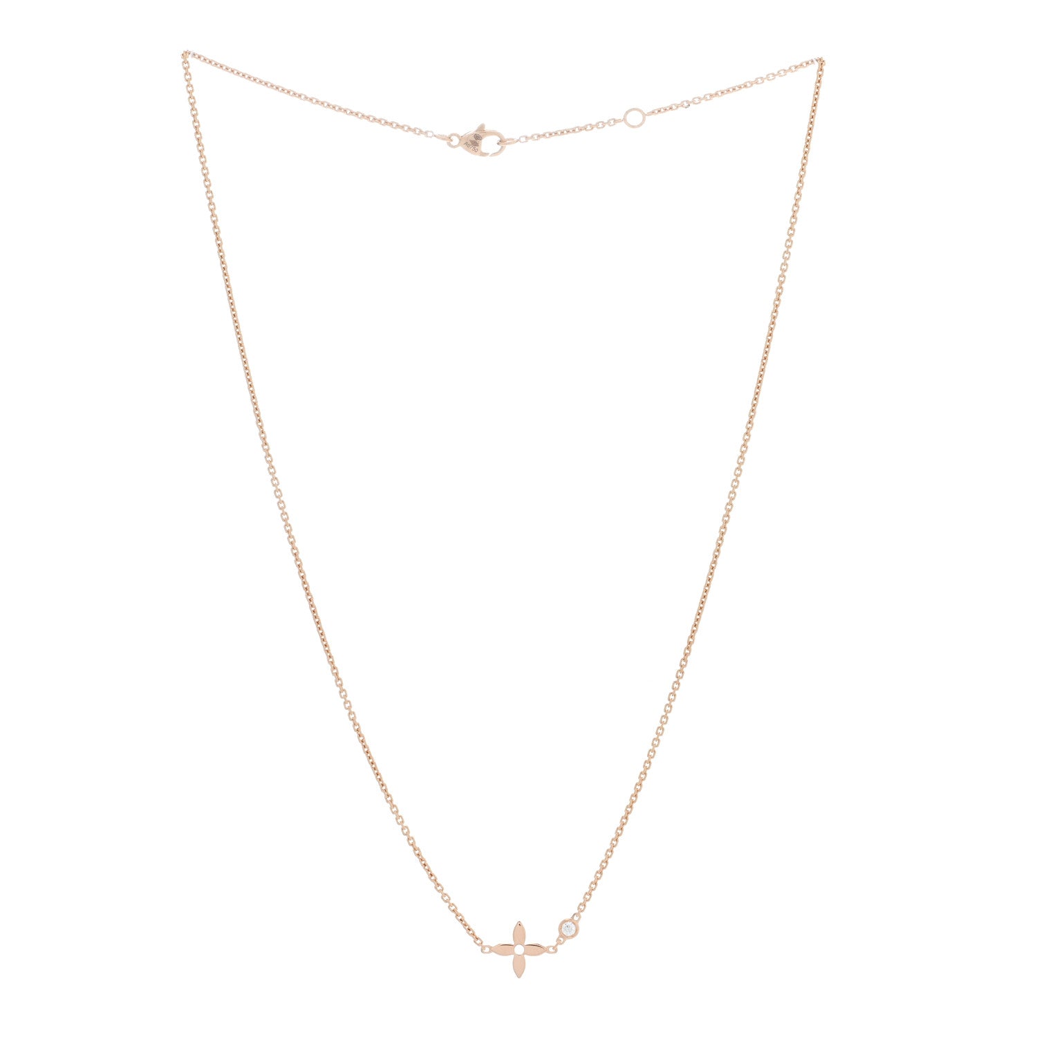 Louis Vuitton 18K Pink Gold Diamond Idylle Blossom Pendant Necklace 3 of 5