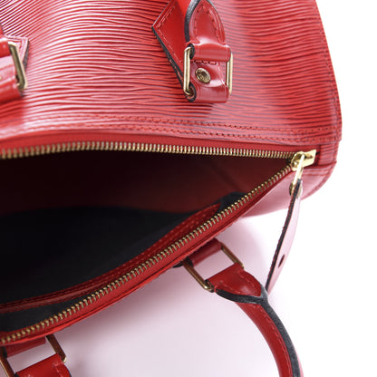 Louis Vuitton Epi Speedy 25 Castillan Red 5 of 10