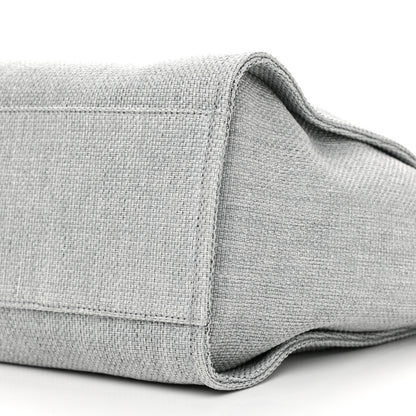 Chanel Canvas Large Deauville Tote Grey 10 of 12