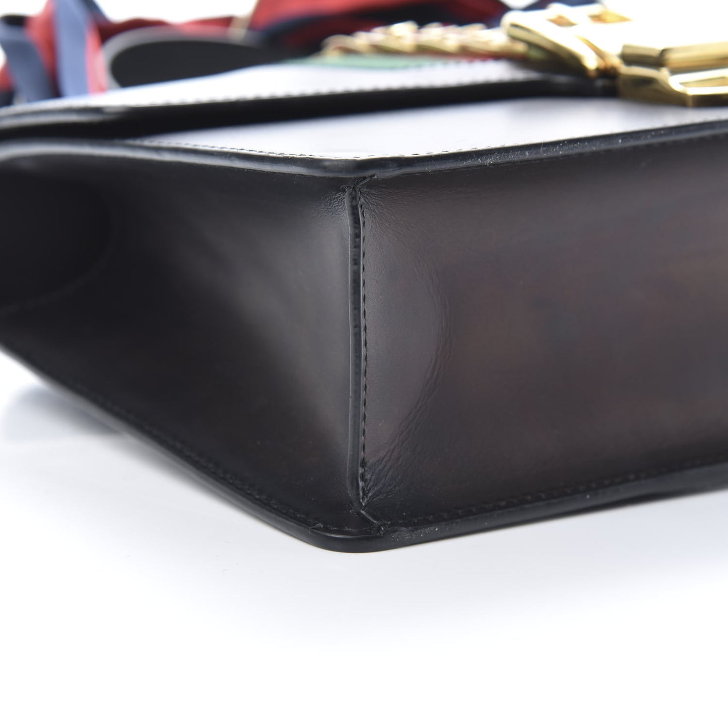 Calfskin Small Sylvie Shoulder Bag Black
