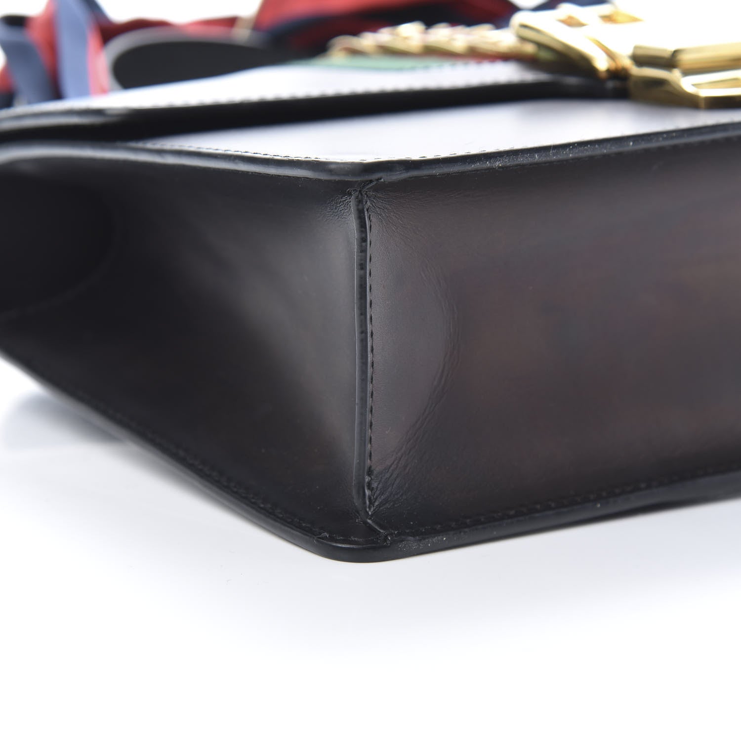 Gucci Calfskin Small Sylvie Shoulder Bag Black 9 of 16