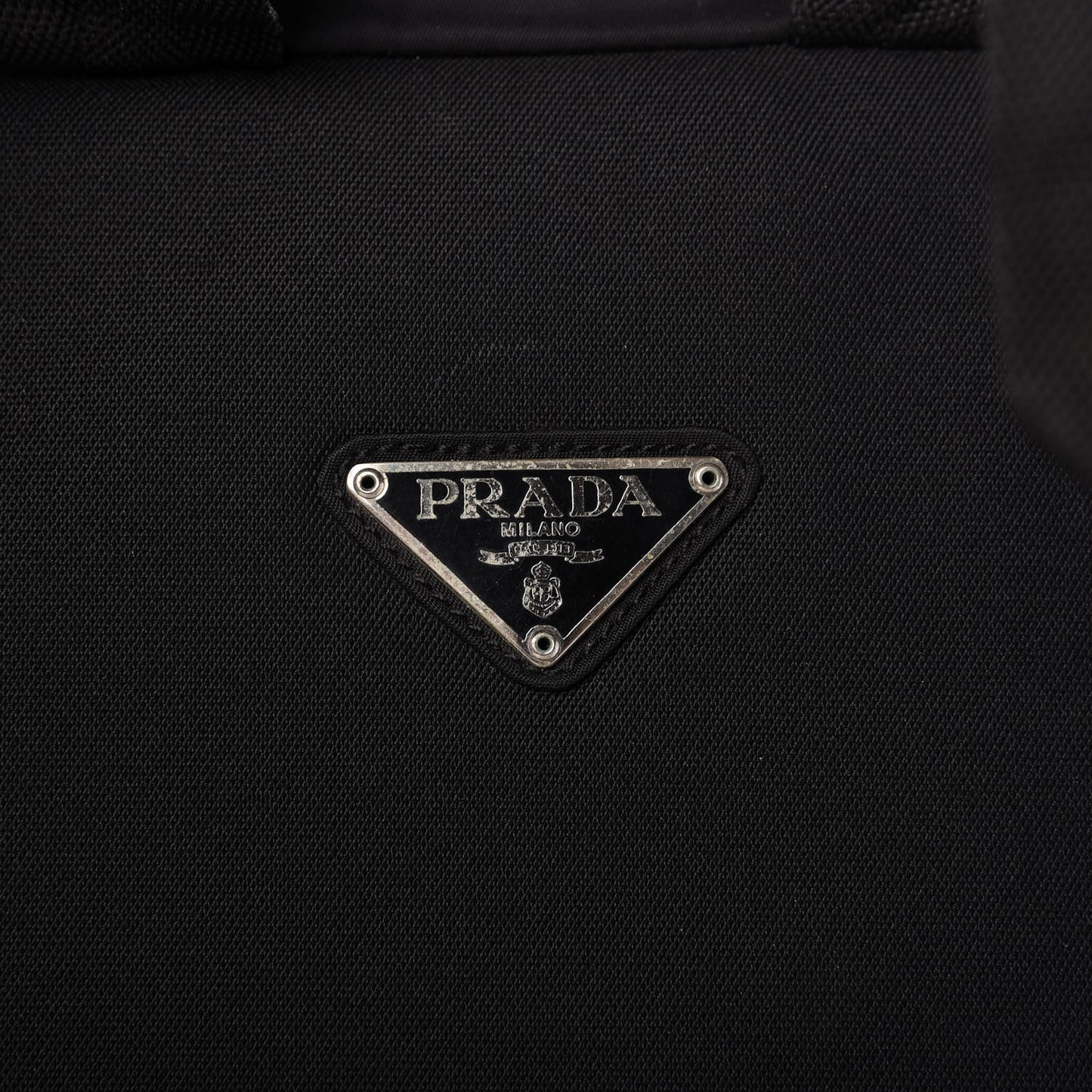 Tessuto Nylon Montagna Double Buckle Backpack Black