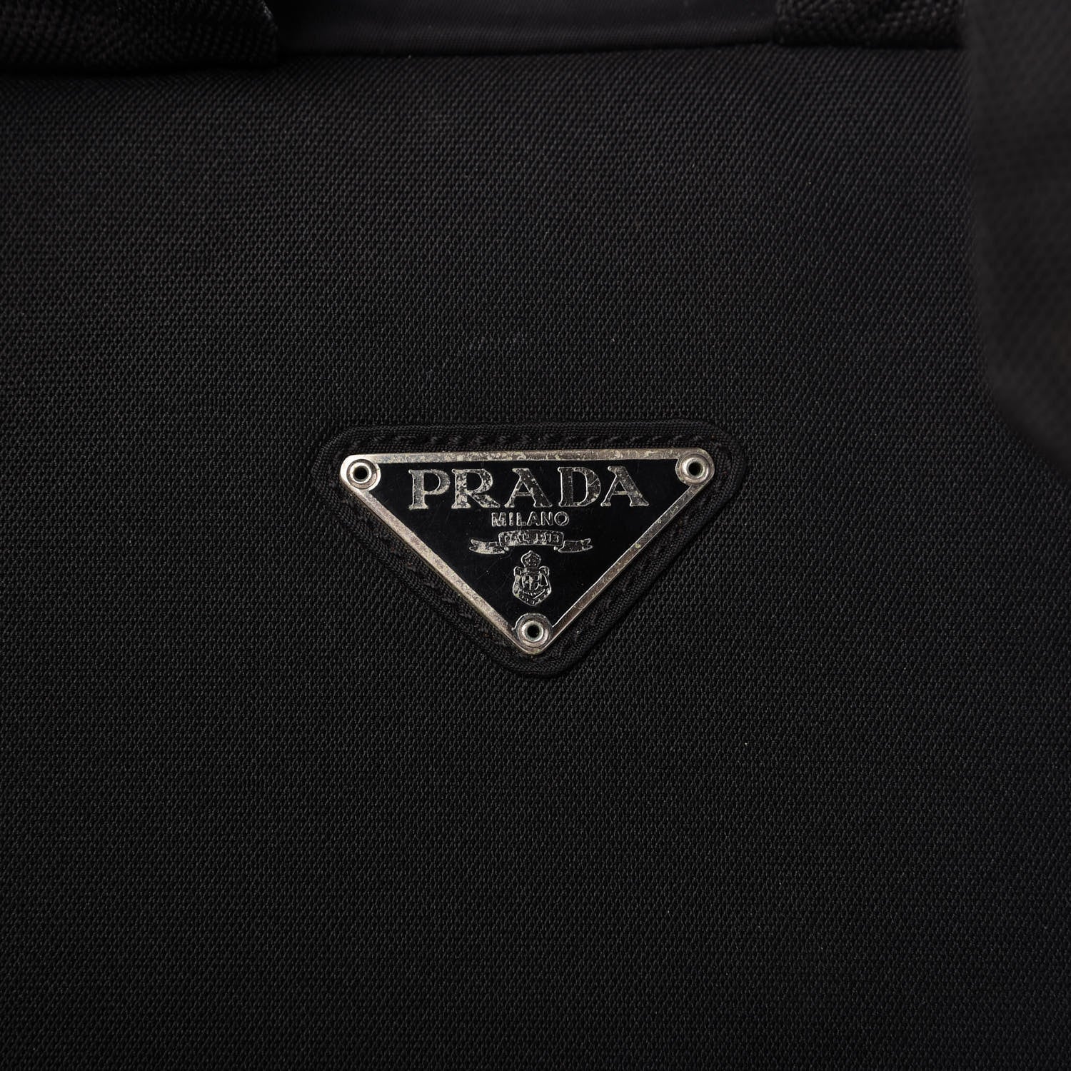 Prada Tessuto Nylon Montagna Double Buckle Backpack Black 9 of 10