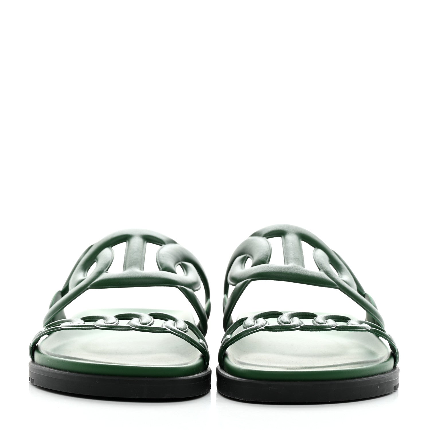 Hermes Nappa Extra Sandals 40 Vert Cactus 2 of 9