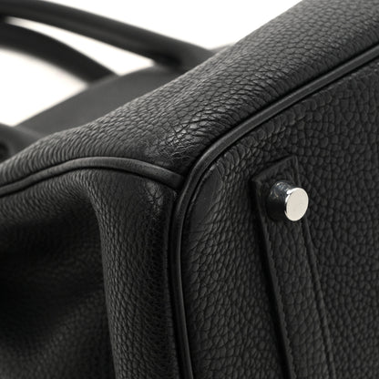 Hermes Taurillon Clemence Birkin 35 Black 11 of 17