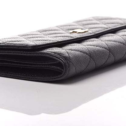 Chanel Caviar Quilted Large Flap Wallet Black 9 of 10