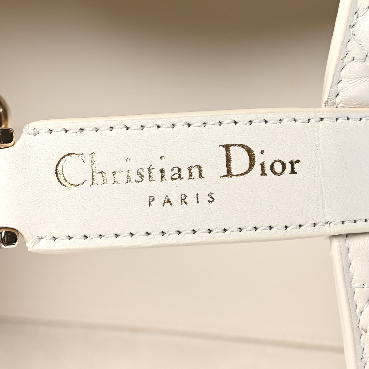 Christian Dior Calfskin Macrocannage Small Toujours White 8 of 11