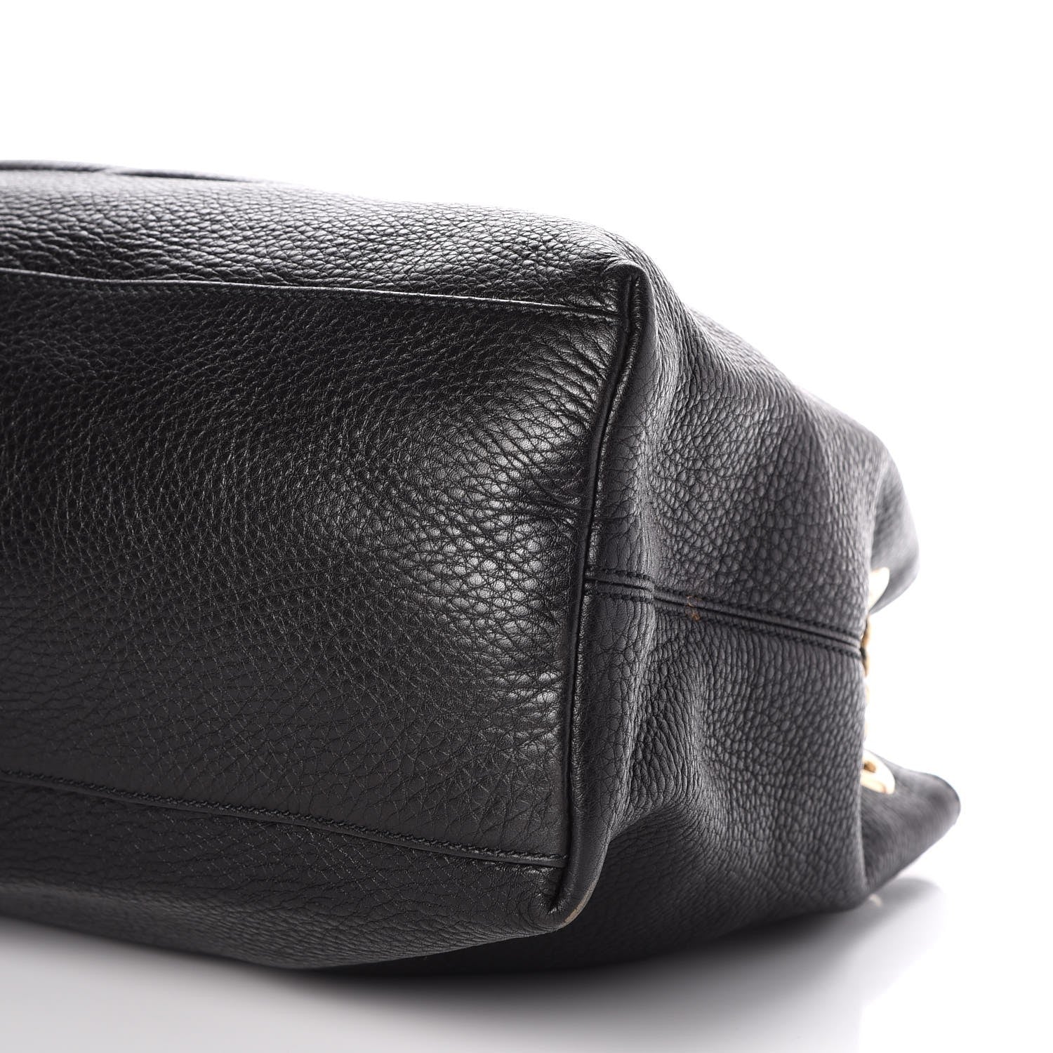 Gucci Pebbled Calfskin Medium Soho Chain Shoulder Bag Black 11 of 11