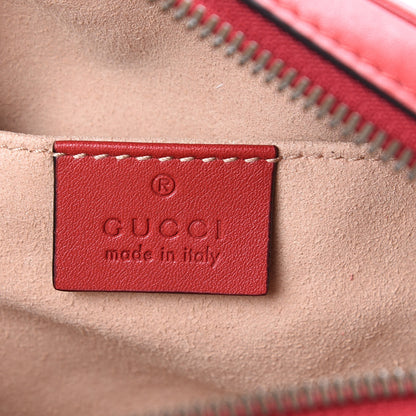 Gucci Calfskin Matelasse GG Marmont Belt Bag 75 30 Hibiscus Red 5 of 14