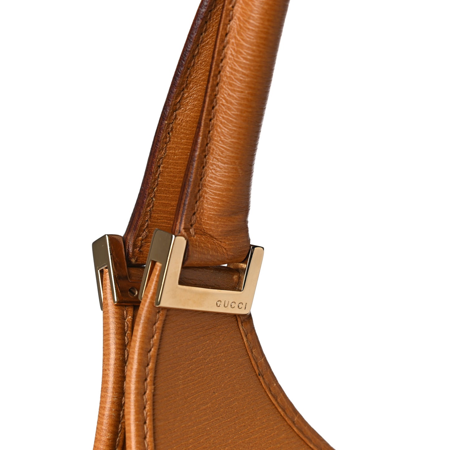 Calfskin Bardot Hobo Tan