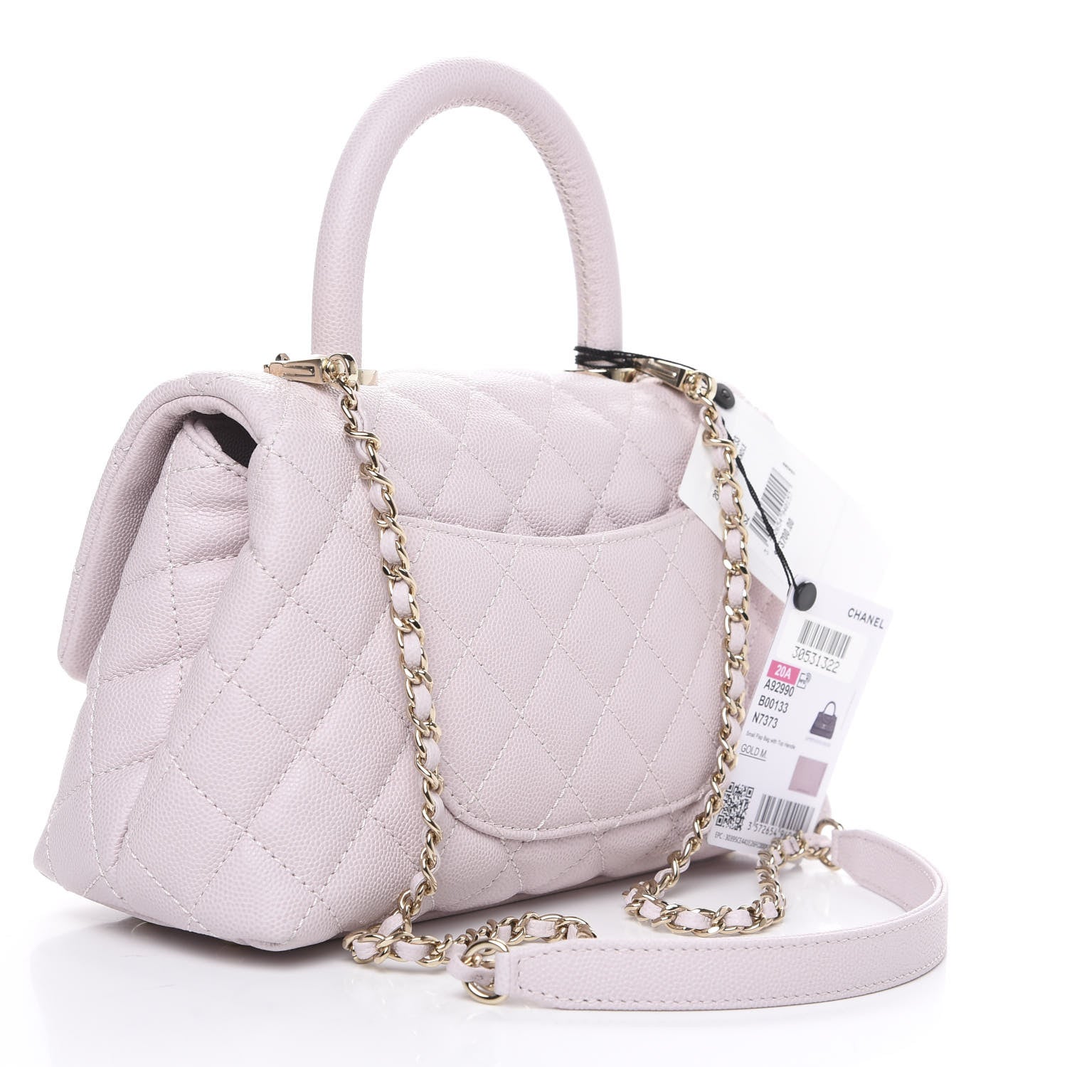 Chanel Caviar Quilted Mini Coco Handle Flap Lilas Lilac 2 of 10