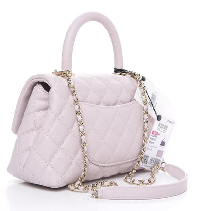 Chanel Caviar Quilted Mini Coco Handle Flap Lilas Lilac 2 of 10