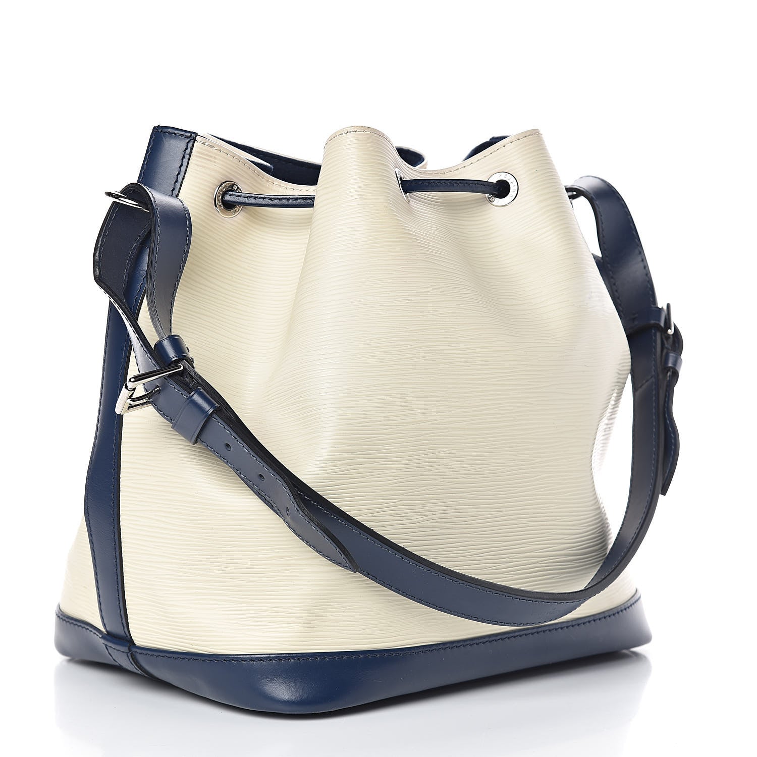 Louis Vuitton Epi Petit Bi-Color Noe Ivory Indigo 3 of 16